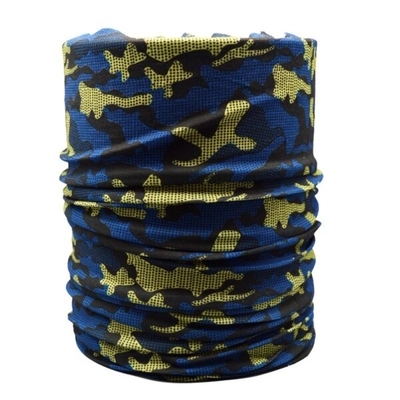 اسکارف و دستمال سر و گردن مدل پیکبر چریکی زردآبی ۲۰۵۹۱