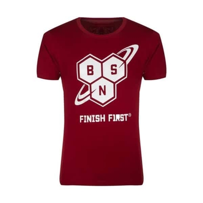 تیشرت ورزشی مردانه بی اس ان مدل GB-FIN زرشکی