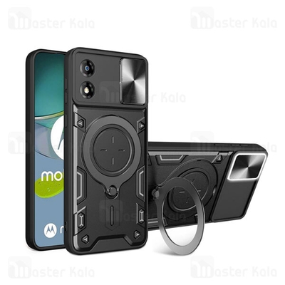 قاب ضد ضربه مگنتی Motorola Moto E13 Magnetic Support Case دارای محافظ دوربین