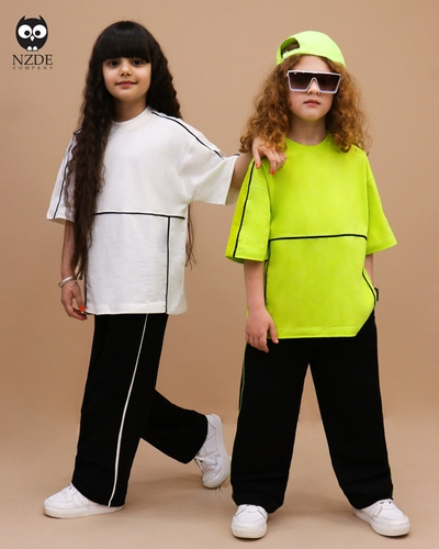 تیشرت شلوار بگ استایل مغزی دوزی NZDE