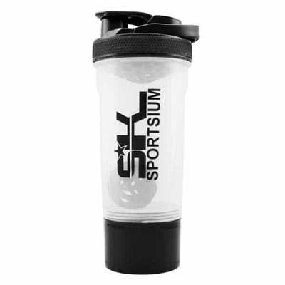 شیکر ورزشی دوتیکه اسپورتیوم مدل شفاف دسته دار ظرفیت ۰.۷ لیتر