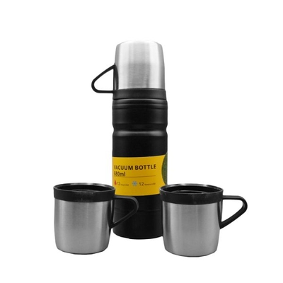 ست فلاسک و لیوان استیل وکیوم مدل Adventure ظرفیت ۰.۶۸ لیتر