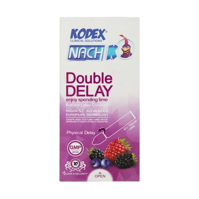 کاندوم تاخیری ناچ کودکس مدل Double Delay بسته 10عددی 6939