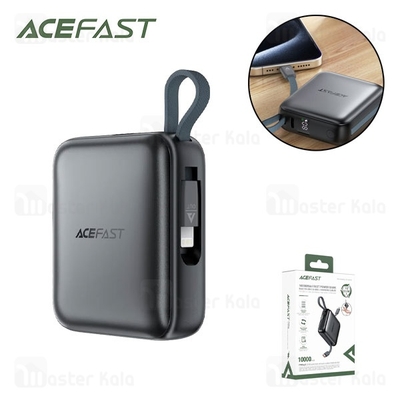 پاوربانک 10000 ایس فست ACEFAST M23 PD22.5W GaN Fast Charger توان 22.5 وات همراه با کابل متصل