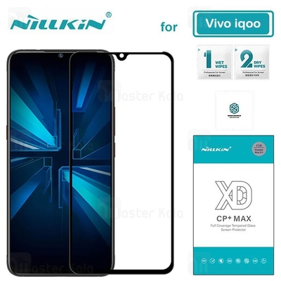 محافظ صفحه شیشه ای تمام صفحه تمام چسب نیلکین ویوو vivo iQOO XD CP+ Max