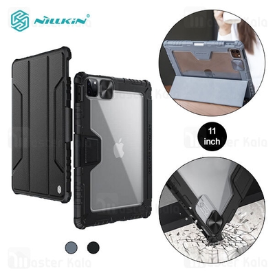 کاور چرمی هوشمند نیلکین iPad Pro 11 2020 / 2021 / Air 4 / 10.9 2020 Nillkin Bumper Leather Case Pro