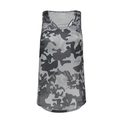 ‫‫تاپ ورزشی زنانه آندر آرمور HS-CHS چریکی طوسی