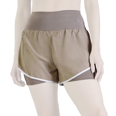 شلوارک کشاله دار ورزشی زنانه لولولمون مدل ۰۲۶ نسکافه ای