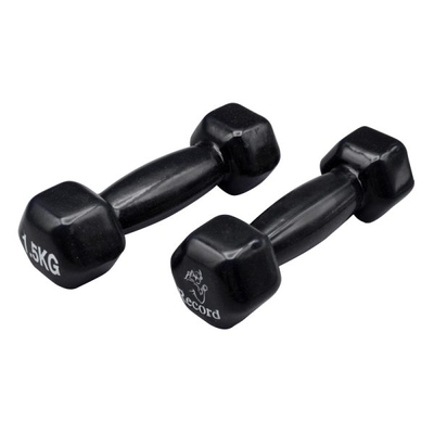 دمبل بدنسازی رکورد مدل Strong  روکش دار وزن ۱.۵ کیلو گرم بسته دو عددی