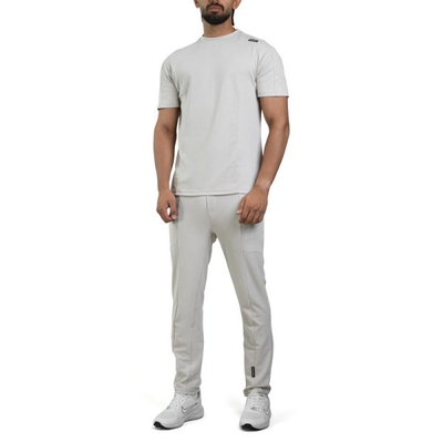 ست تیشرت و شلوار ورزشی مردانه دنیم مدل ۰۰۴ خاکی