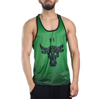 رکابی ورزشی مردانه آندر آرمور مدل Rock PY-1H315 سبز تیره