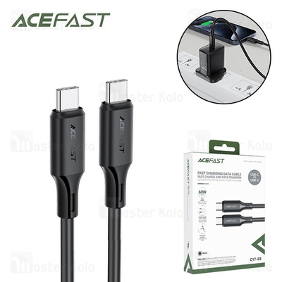 کابل Type-C به Type-C ایس فست ACEFAST C17-03 طول 1.2 متر توان 60 وات