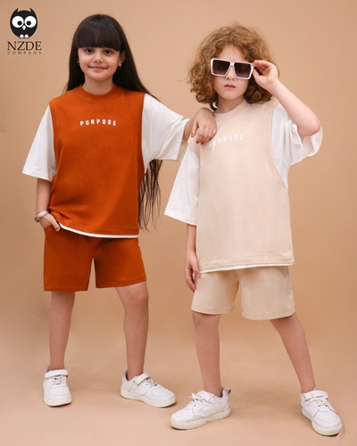 تیشرت شلوارک بگ استایل PURPOSE NZDE