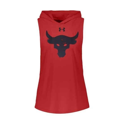 رکابی بدنسازی کلاهدار آندر آرمور مدل راک KACH زرشکی