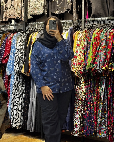 مانتو شانتون گل گچی 7150