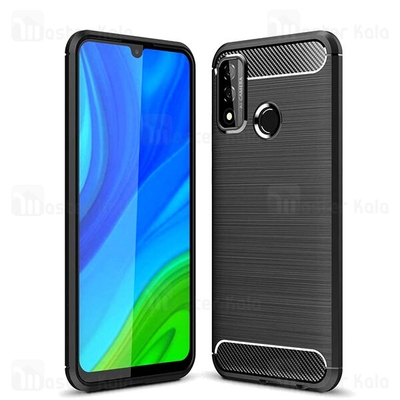 قاب محافظ ژله ای هواوی Huawei P Smart 2020 Rugged Armor Fiber Carbon