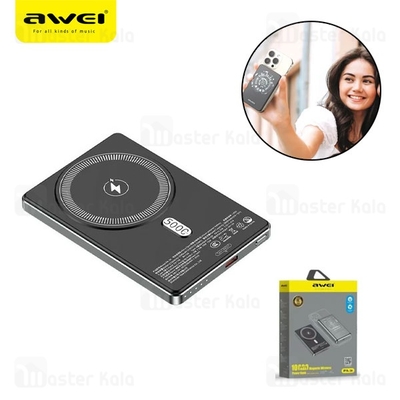 پاوربانک وایرلس 10000 مگنتی اوی Awei PA-31 توان 22.5 وات