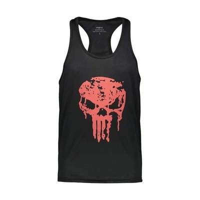 رکابی بدنسازی مردانه پانیشر RED مشکی