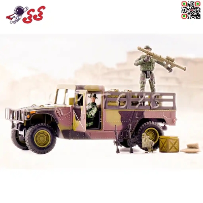 ماکت جنگی کامیون نظامی سبز برند ام اند سی MILITARY CAMPSITE M C TOY 77023C