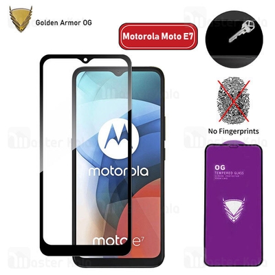 محافظ صفحه شیشه ای تمام صفحه تمام چسب OG موتورولا Motorola Moto E7 OG 2.5D Glass