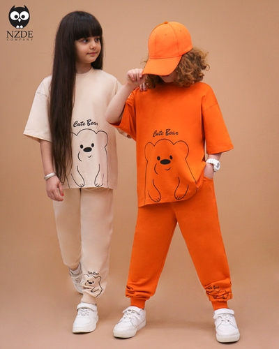 تیشرت شلوار بگ استایل Cute Bear NZDE