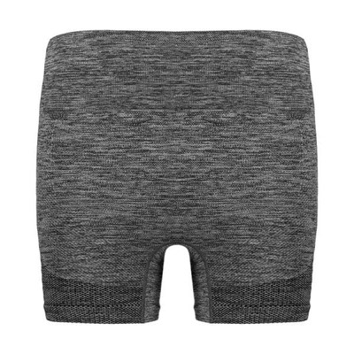 شلوارک سیملس ورزشی زنانه مدل پشت چین دار HMT-1J520 زغالی