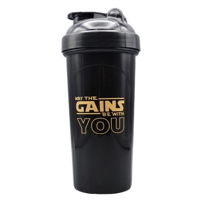 شیکر بدنسازی یک تیکه مدل Gains ظرفیت ۰.۷ لیتر