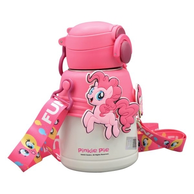 بطری و تراول ماگ پونی کوچولو بچگانه مدل Pinky Pie ظرفیت ۰.۶ لیتر