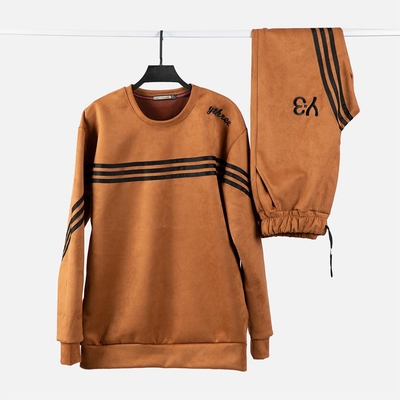 ست بلوز و شلوار Brown_adidas مدل 2170