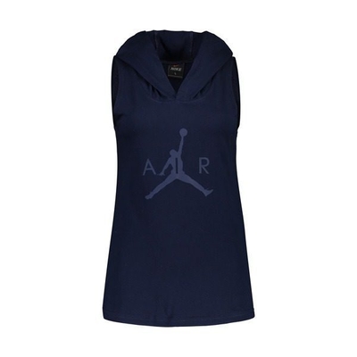 تاپ ورزشی زنانه جردن کلاه دار MuB-190 سرمه‌ای