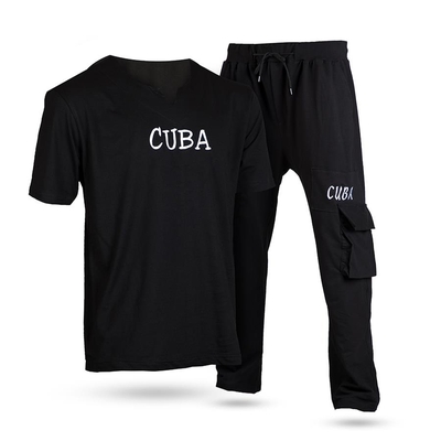 تیشرت و شلوار مردانه Black CUBA مدل 2593