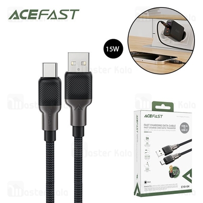 کابل Type-C ایس فست ACEFAST C10-04 طول 1.2 متر توان 15 وات