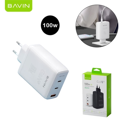 شارژر دیواری باوین Bavin PC917Y GaN توان 100 وات