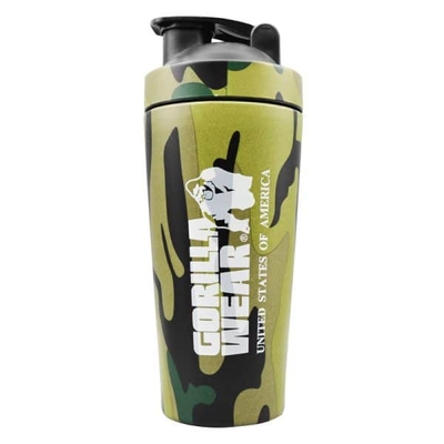 شیکر استیل ورزشی یک تیکه گوریلا مدل Army-402P350  ظرفیت ۰.۷۴ لیتر