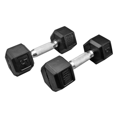 دمبل بدنسازی رکورد مدل ۶sided وزن ۵ کیلو گرم بسته دو عددی