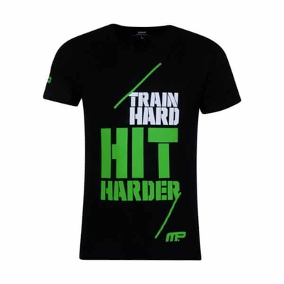 تیشرت ورزشی مردانه ماسل فارم مدل PY-Train HARD مشکی