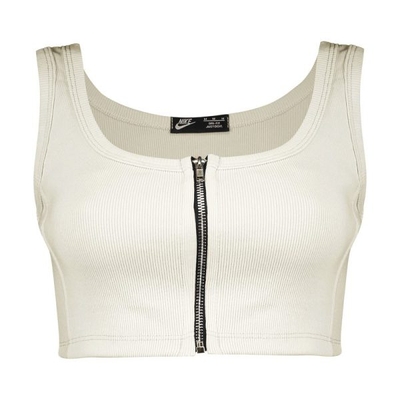 نیم تنه ورزشی زنانه زیپ دار نایک مدل mub-1011 کرم
