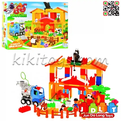 لگو دوپلو مزرعه پیرمرد مهربون اسباب بازی کودک قطعه درشت JDLT 5210