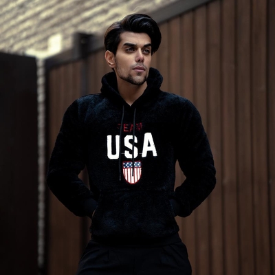 هودی مردانه USSBlack مدل 1713