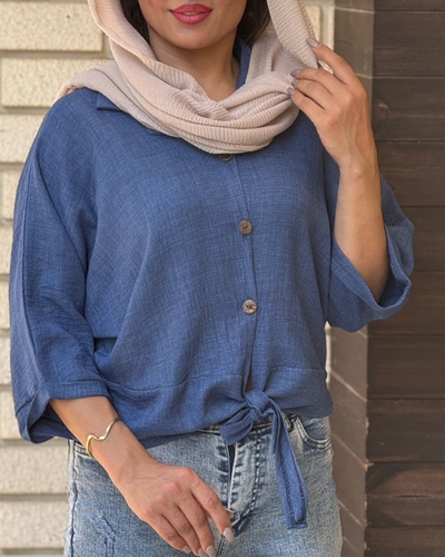 شومیز گره ای شانتون 7041