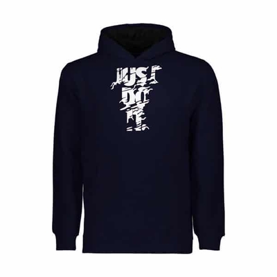 هودی کلاه دار مردانه JUST DO IT سرمه‌ای