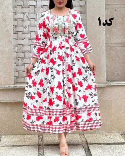  پیراهن کورتای هندی زویا 6095