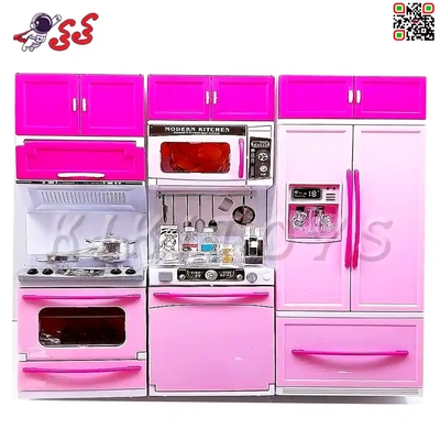 اسباب بازی آشپزخانه کودک باربی صورتی Modern Kitchen 81826