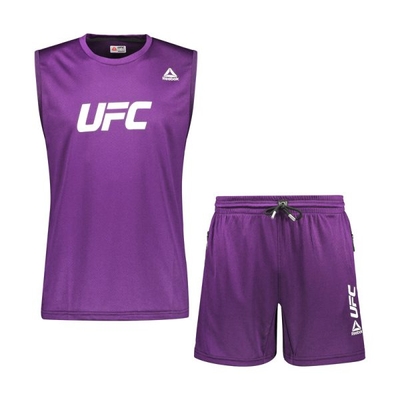 ست رکابی و شلوارک ورزشی مردانه ریباک مدل DS-UFC 3080 بنفش