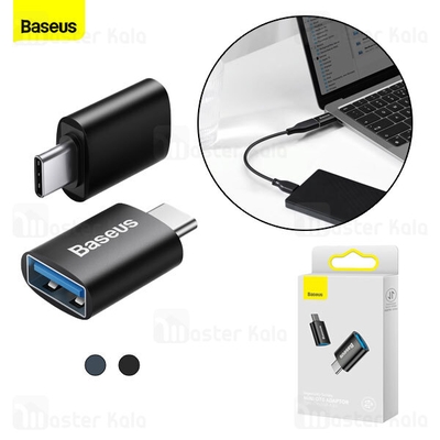 تبدیل OTG تایپ سی به USB 3.1 بیسوس Baseus Ingenuity Mini OTG Adaptor Type C to USB-A 3.1 ZJJQ000001