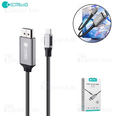 کابل تبدیل DP به Type-c کوتتسی Coteetci OF-014 طول 1.8 متر