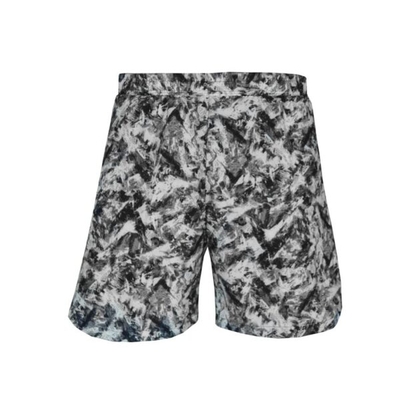 ‫‫شلوارک ورزشی مردانه ریباک مدل PS-BW چریکی سیاه سفید