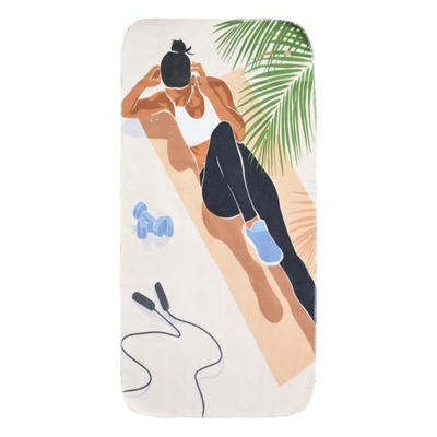 حوله ورزشی مدل Beach-404F0841 ابعاد ۱۰۰ در ۵۰ سانتی متر