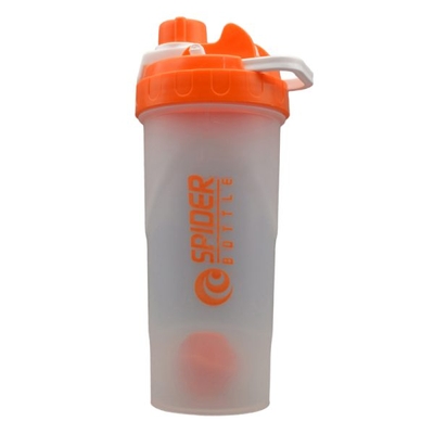 شیکر ورزشی یک تیکه اسپایدر مدل Ebi شفاف درب پیچی ظرفیت ۰.۷ لیتر