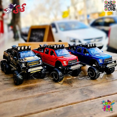 ماکت فلزی ماشین فورد رپتور شش چرخ F150 مقیاس 1:24